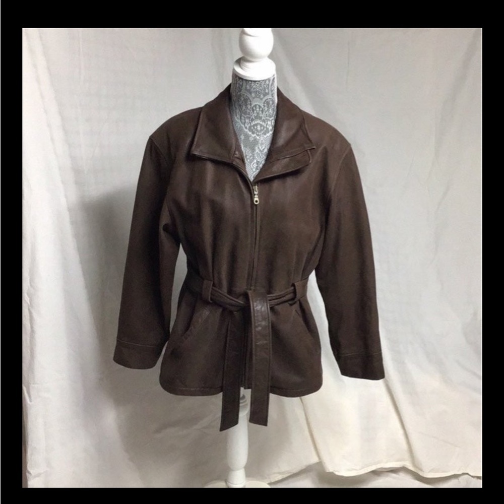 Vintage Leather Bomber Jacket